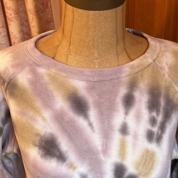 OLI VIV Purple Gold Tie Dye Sweatshirt Size M & Sweatpants Size S - Picture 8 of 13